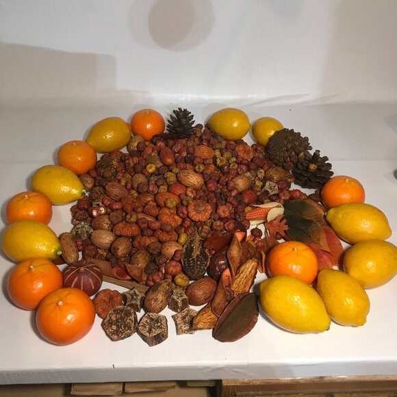 Potpourri Mix With Artificial Lemons & Oranges Fall Decor Premium Decorative - Picture 6 of 16